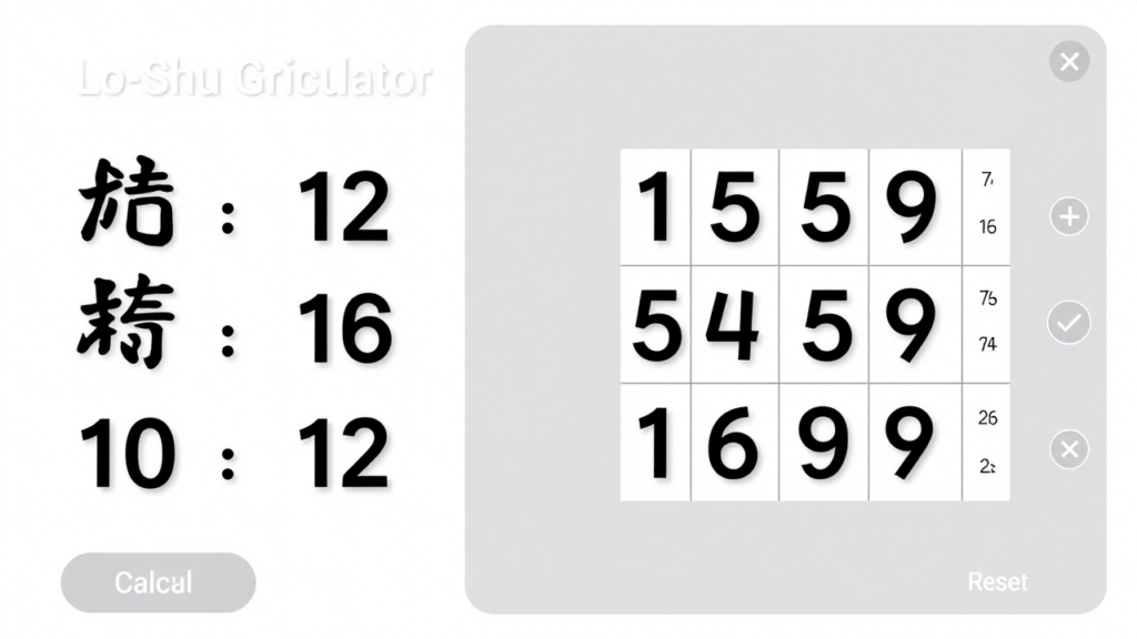 Lo Shu Grid Calculator